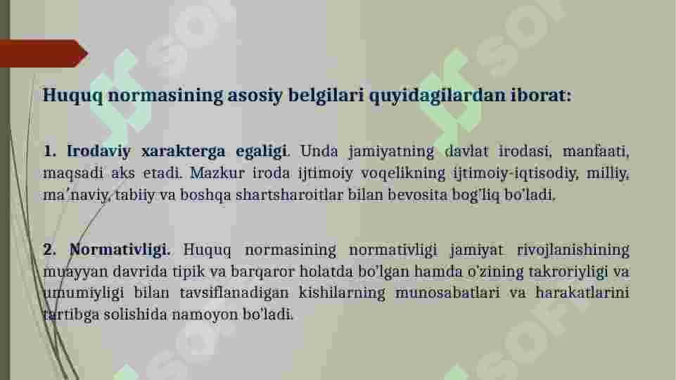 HUQUQ NORMALARI 4