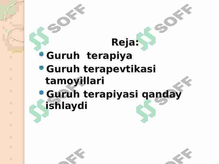 Harakatli guruhiy terapiya 2