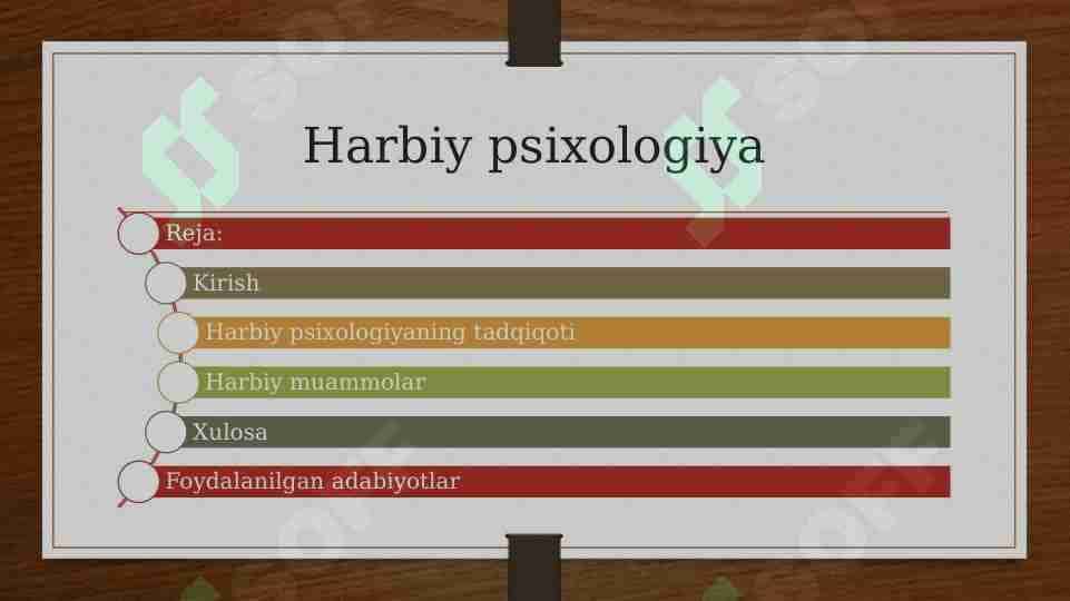 Harbiy psixologiya