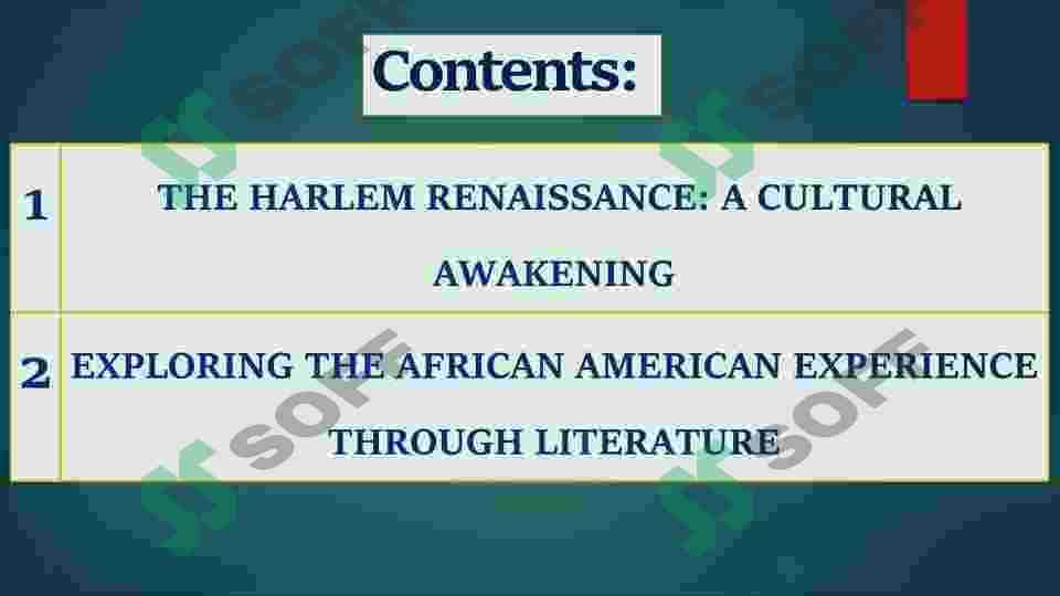 Harlem Renaissance and black community in American literature 2