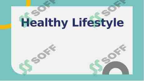 Healthy Lifestyle