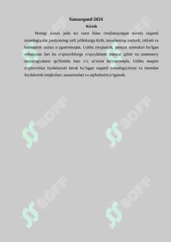 “O’qituvchilarning reytingi” web ilovasi 2