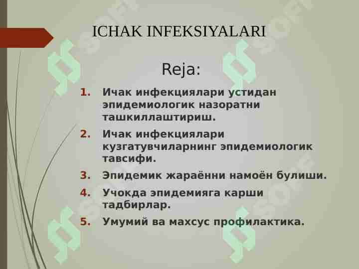 Ichak infeksiyalari