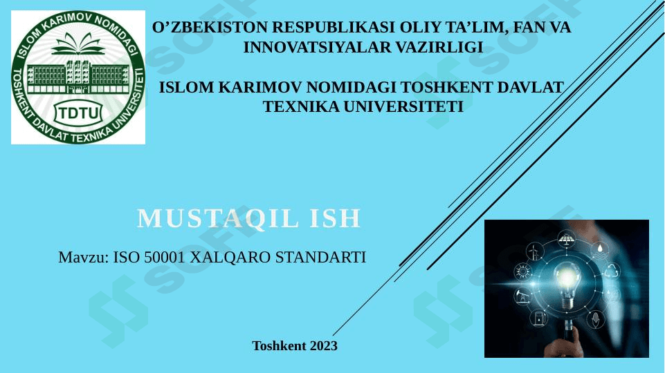 ISO 50001 XALQARO STANDARTI 1
