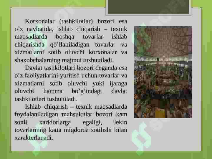 Iste’mol bozorlari va xaridor xulq-atvorini o’rganish 4