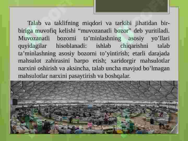 Iste’mol bozorlari va xaridor xulq-atvorini o’rganish 7