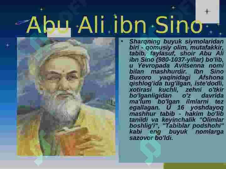 Ibn Sinoning asariy faoliyatiga oid asarlar annotasiyasini tuzish 2