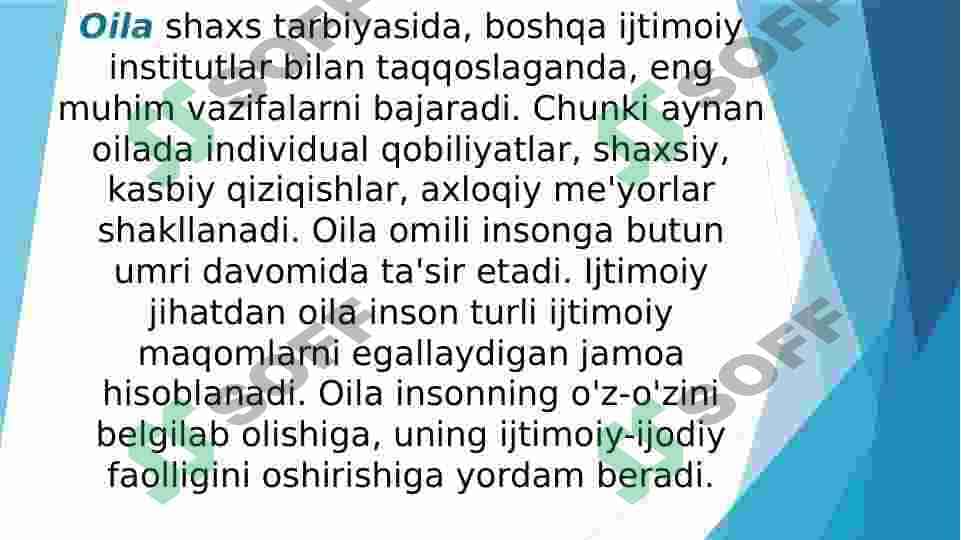 Oila tiplari va ijtimoiy funksiyalari 3