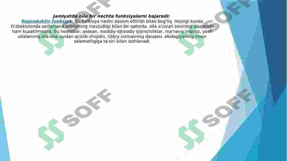 Oila tiplari va ijtimoiy funksiyalari 6