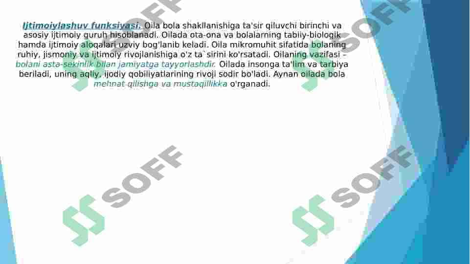 Oila tiplari va ijtimoiy funksiyalari 8