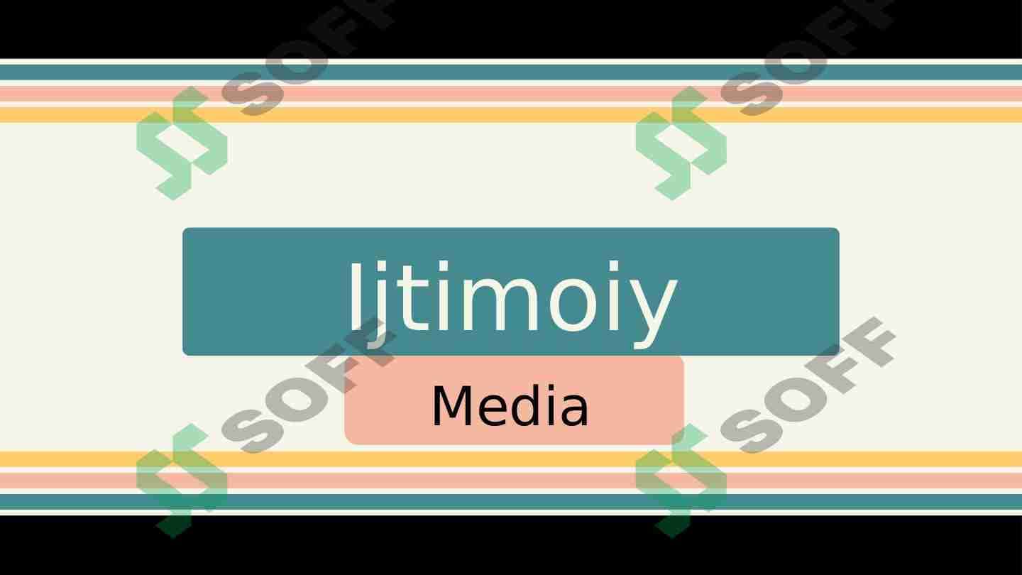 Ijtimoiy media 1