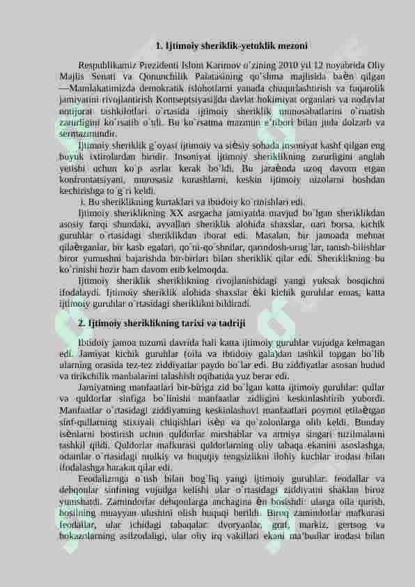 Ijtimoiy sheriklik 3