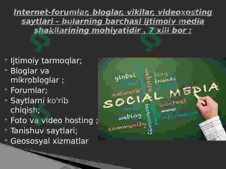 Ijtimoiy tarmoqlar 7