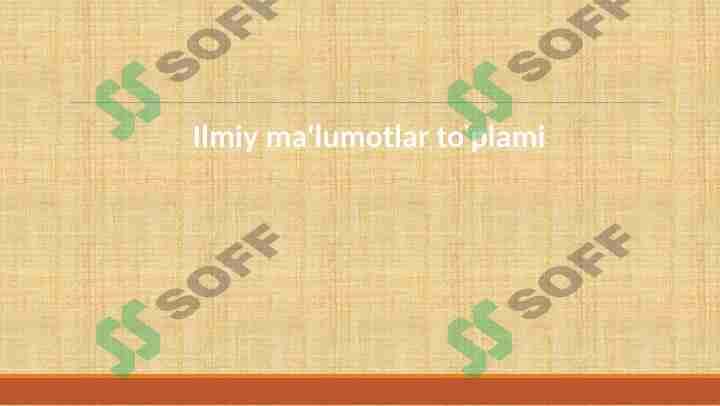 Ilmiy ma'lumotlar to'plami