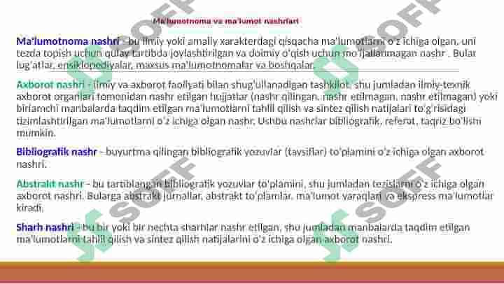 Ilmiy ma'lumotlar to'plami 7