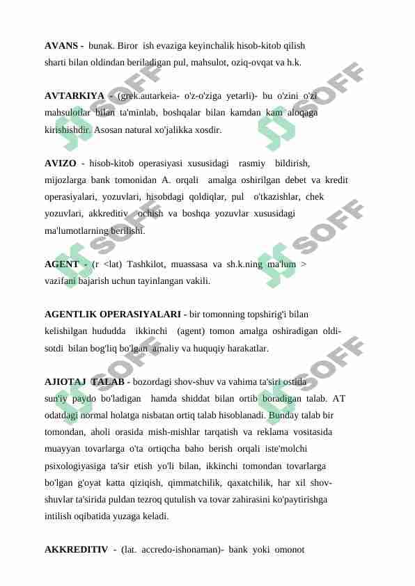 Iqtisodga oid atamalar