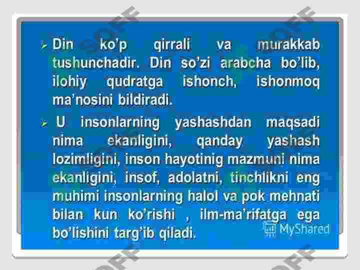 Islom dini masxablari 3