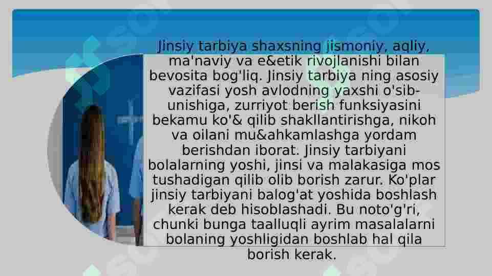 O‘QUVCHI YOSHLARDA JINSIY TARBIYA 3