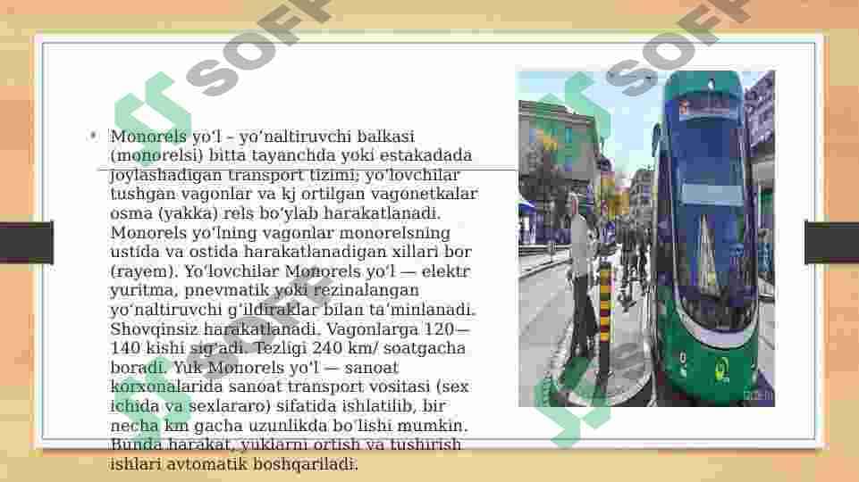 YIRIKSHAHARLARDA MONORELS VA ZAMONAVIY TRANSPORT TURLARI 3