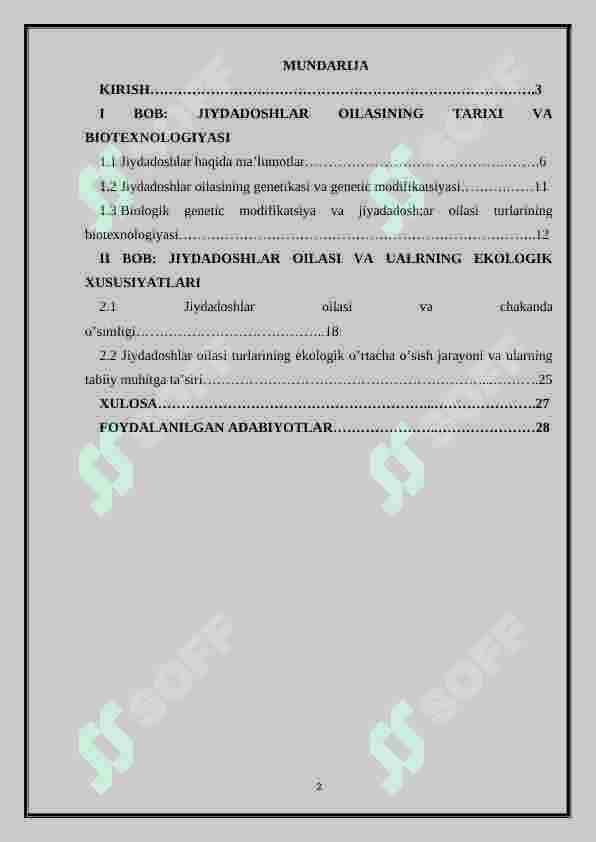Jiydadoshlar oilasi 2