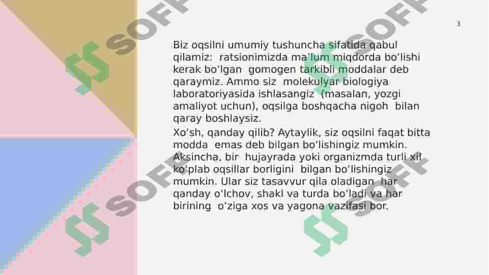 OQSILLAR. TUZILISHI, XOSSALARI VA  AHAMIYATI 3