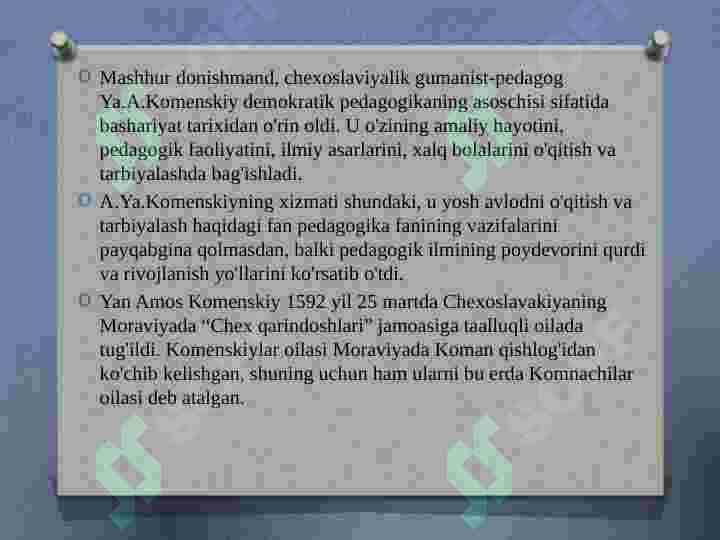 Kamenskiy hayoti  va ijodi 3