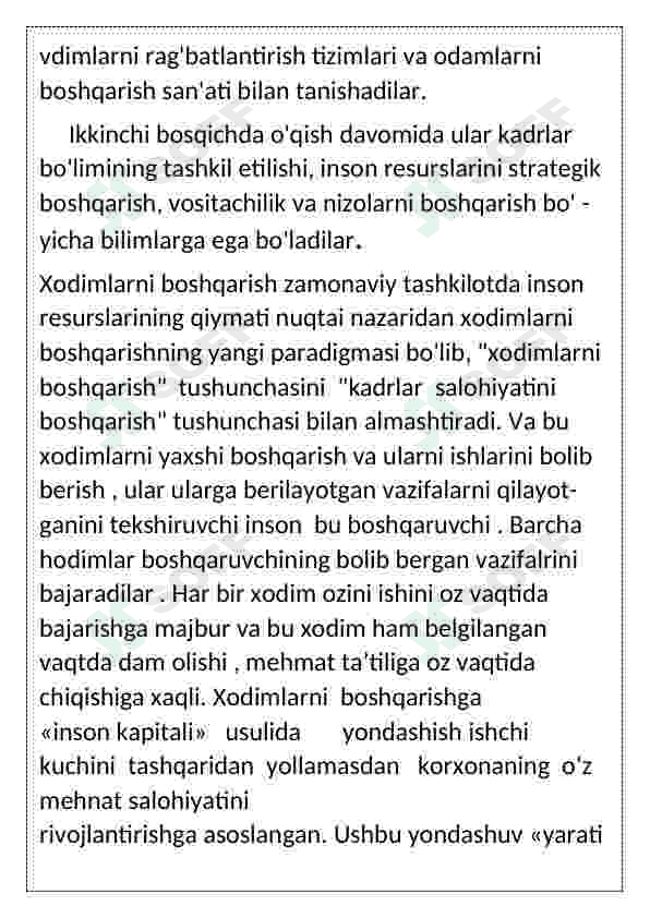 Martabani boshqarish. 8