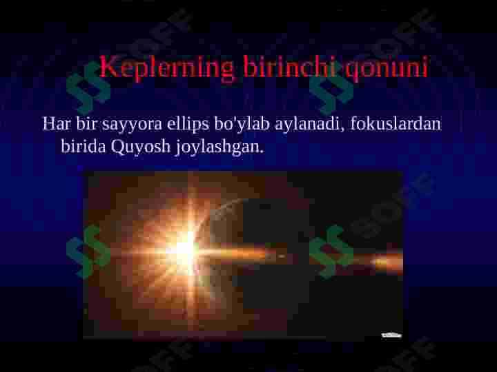 KEPLER QONUNLARI 5