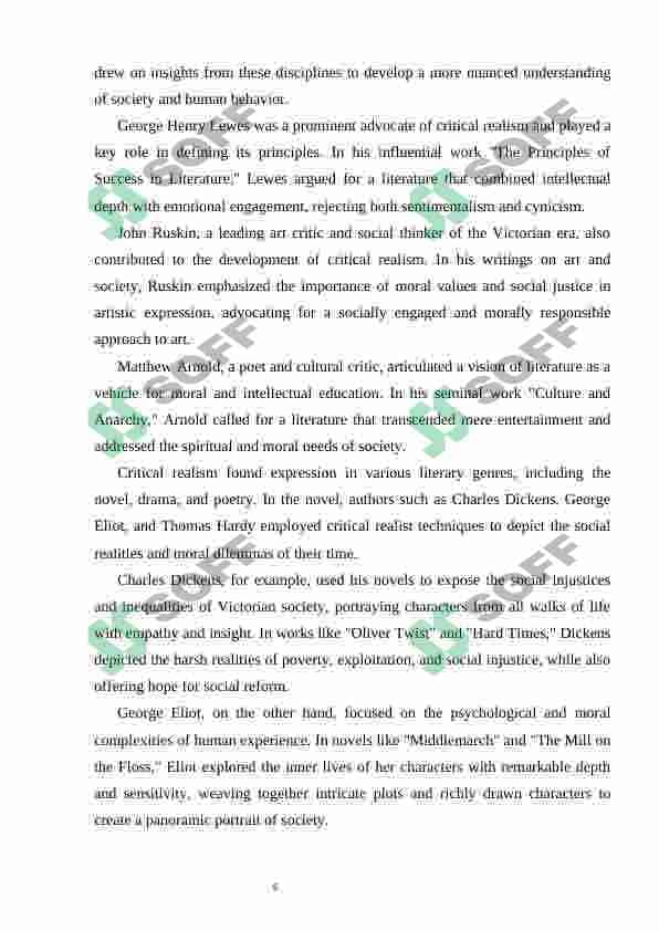 Critical realism in English literature of the 19th century 7