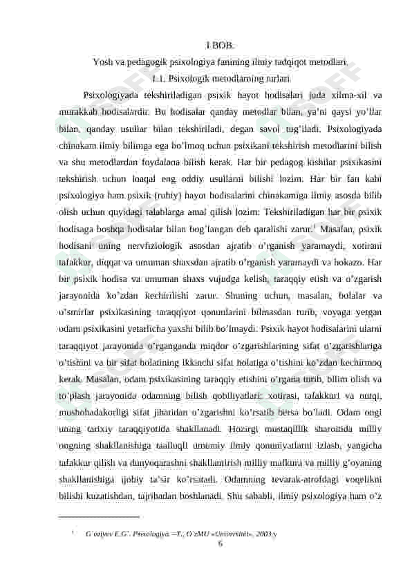 KUZATISH METODI 6