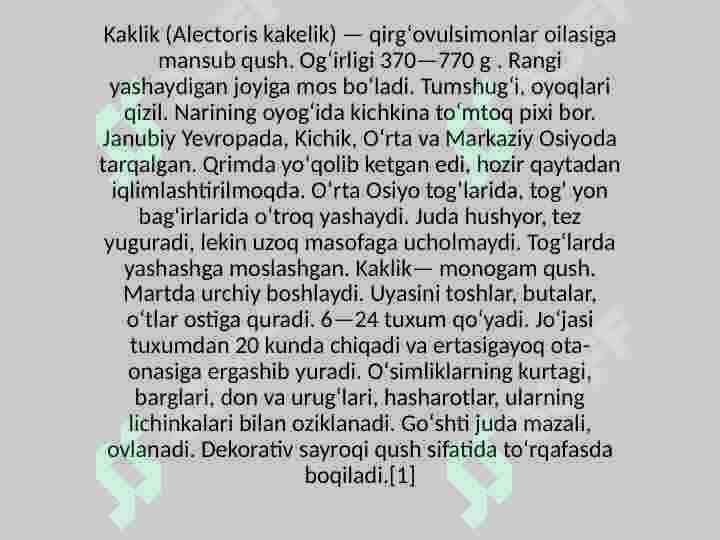 Kaklik 4