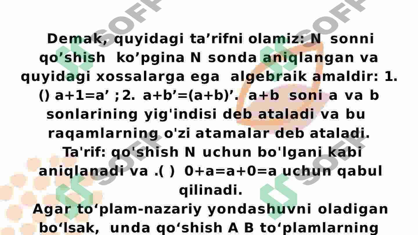 Qo`shish qonunlari 3