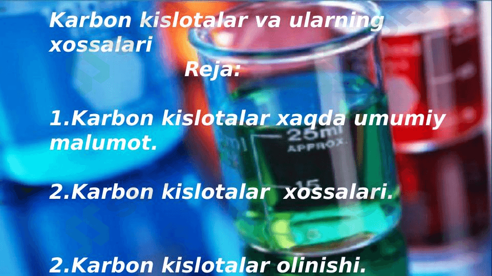 Karbon kislotalar 1