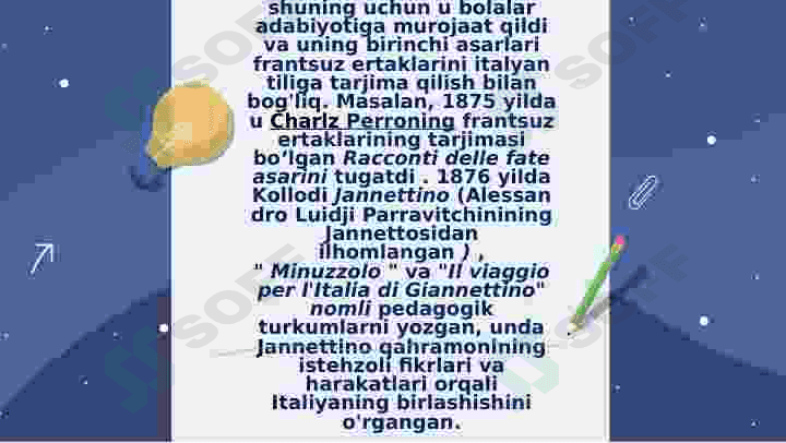 Karlo Kollodi adabiy ertaklari 8