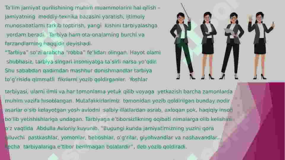 Kasbiy etiket-pedagogning kasbiy ma'naviyatining asosi 4