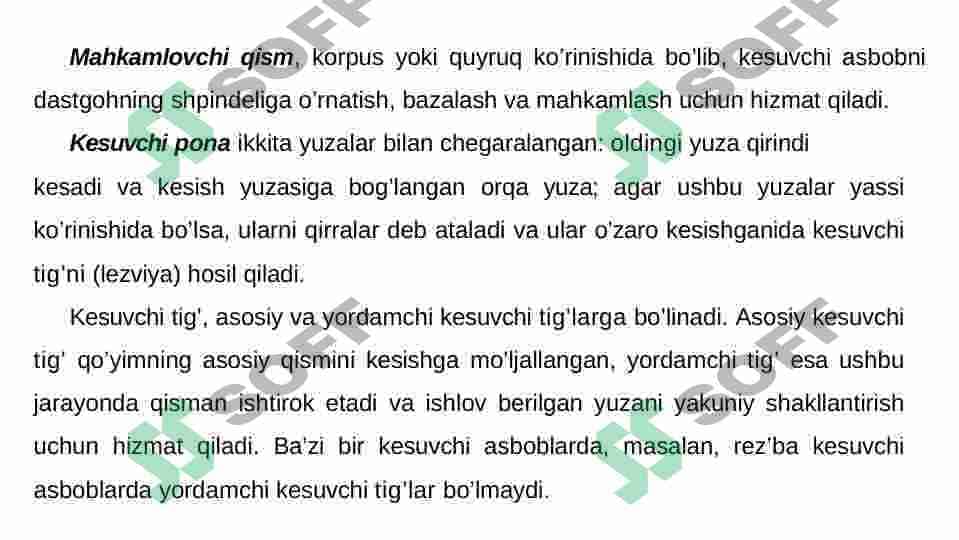 Kesuvchi asboblar 3
