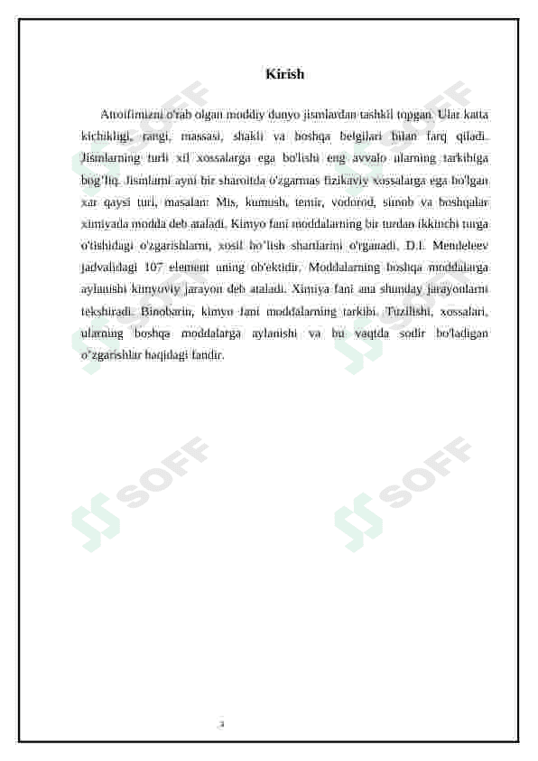 Kimyoning asosiy qonunlari. Kimyoning transport sohasidagi ahamiyat 3