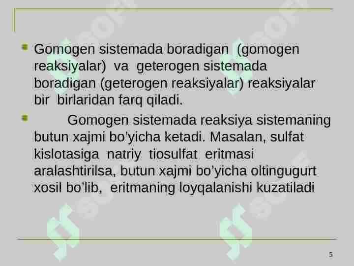 Kimyoviy muvozanat 5