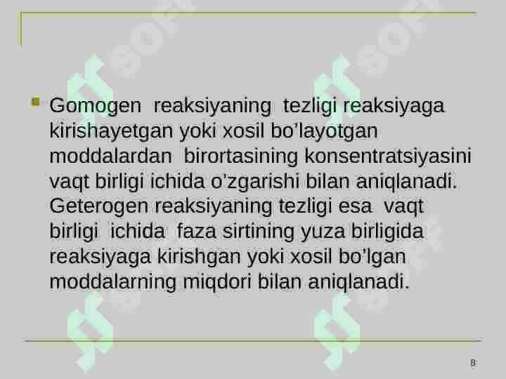 Kimyoviy muvozanat 8