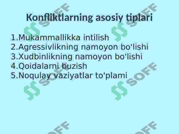 Konfliktlarni boshqarish 2