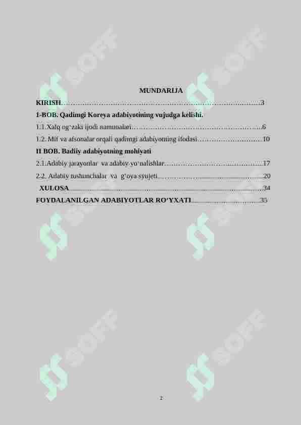 Qadimgi Koreya adabiyotining vujudga kelishi 2