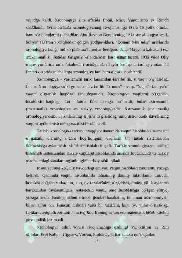 Tarix darslarida xronologik ko'nikmalarni shakllantirish usullari 6
