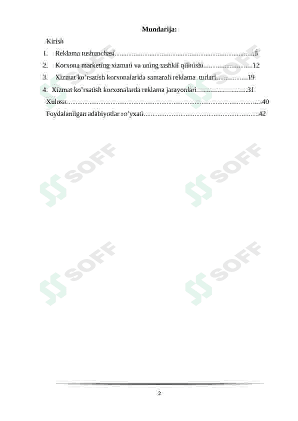 Korxonada marketing xizmati va uning tashkil qilinishi 2