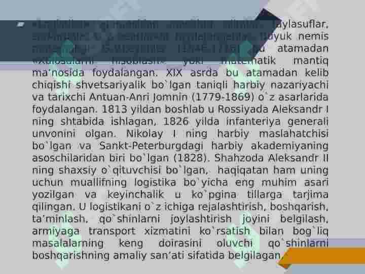 Logistika tushunchasi 4