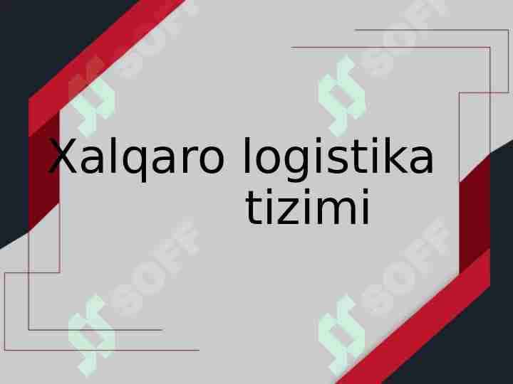 Logistika tizimi