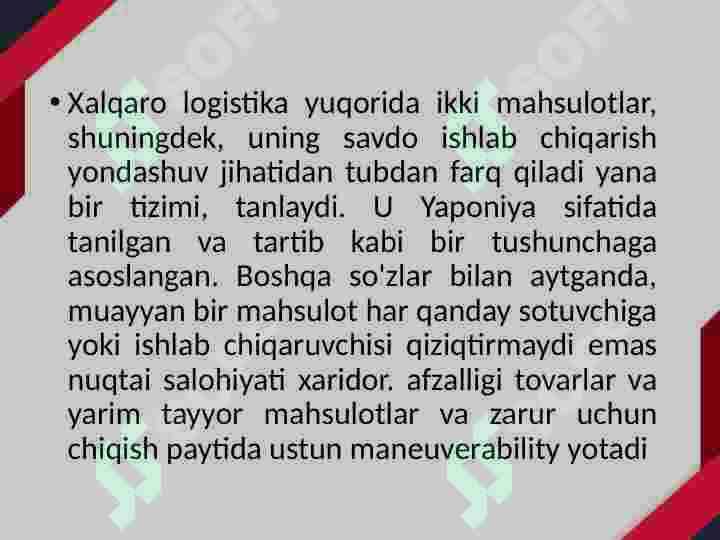 Logistika tizimi 7