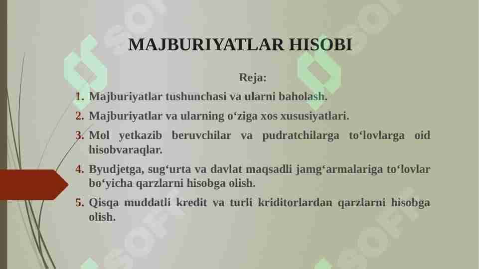 Majburiyatlar hisobi