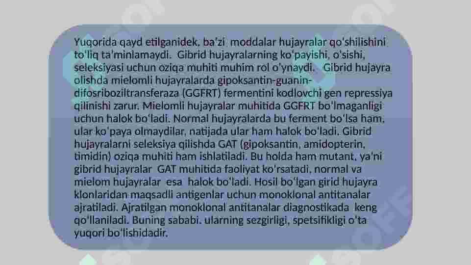 Monoklonal  antitelalar olish 8