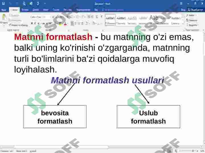 MS Word 2016 2