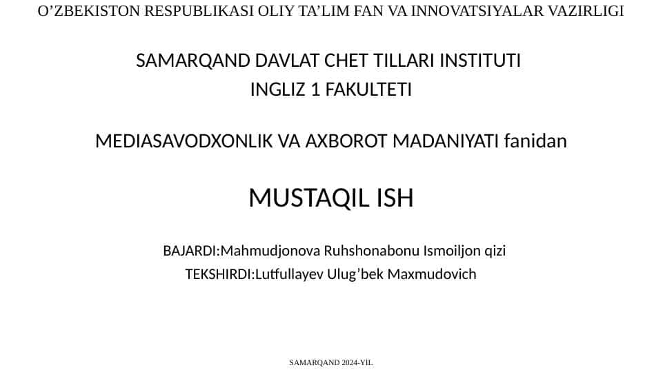 Animatsiya yaratish texnologiyalari